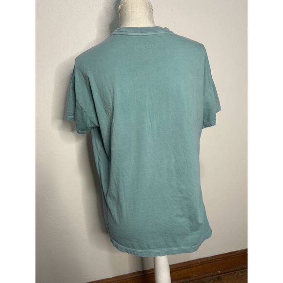 Smith + Rogue Women Short Sleeve T-Shirt Size M Blue Turquoise - Picture 4 of 6